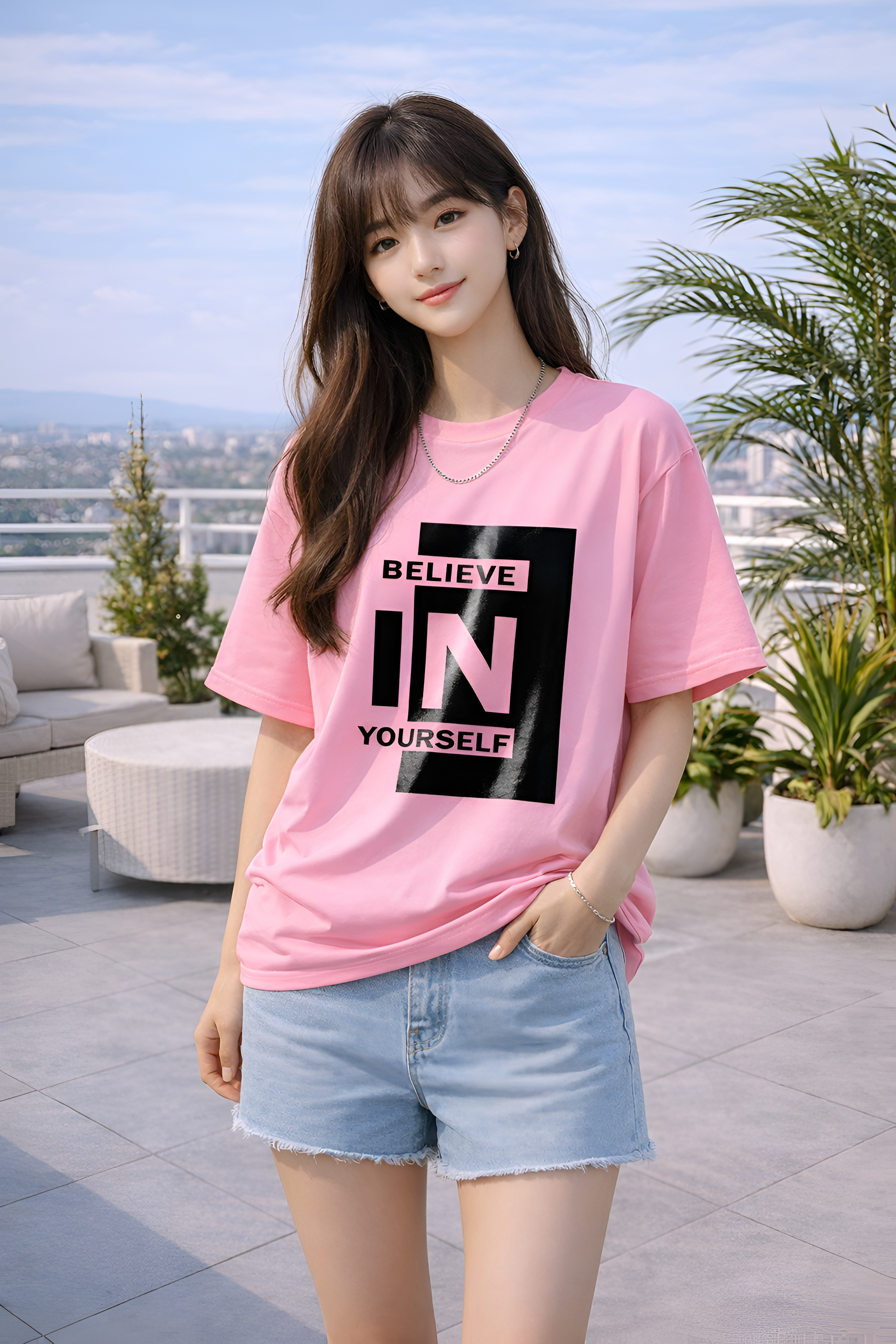 Unisex Oversized Typography T-Shirt