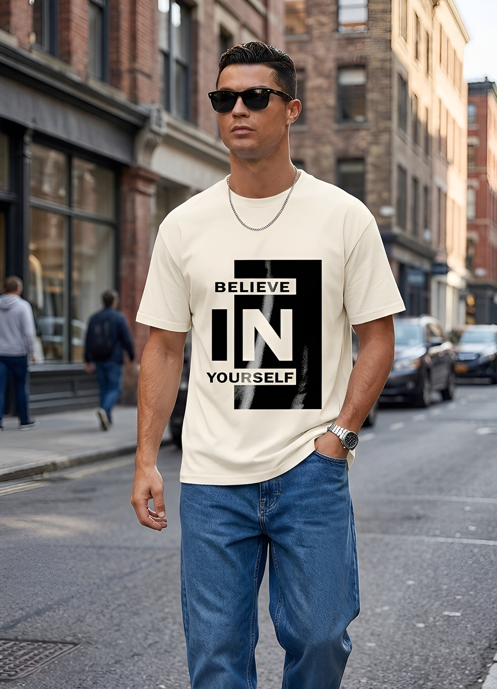 Unisex Oversized Typography T-Shirt