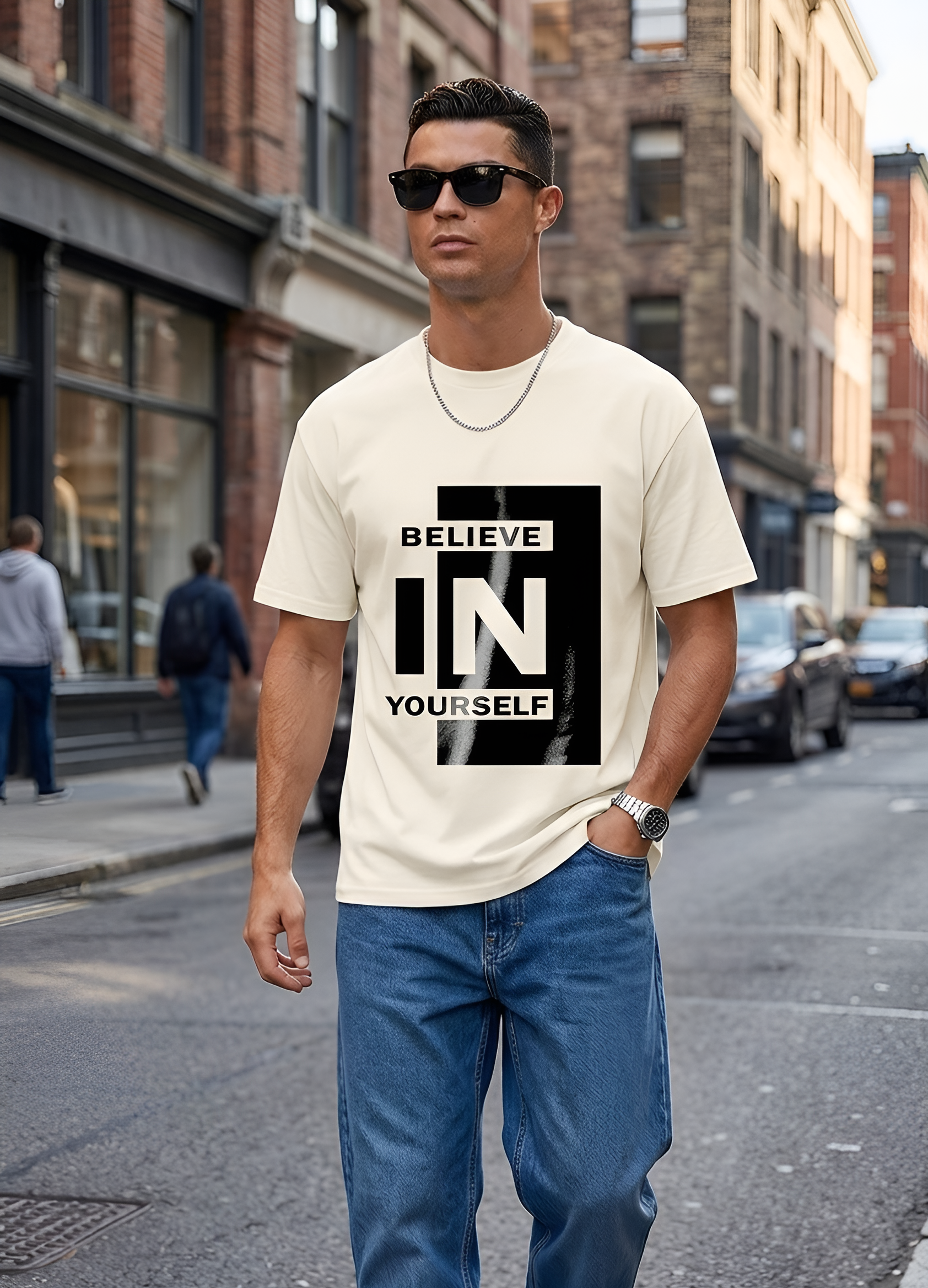 Unisex Oversized Typography T-Shirt