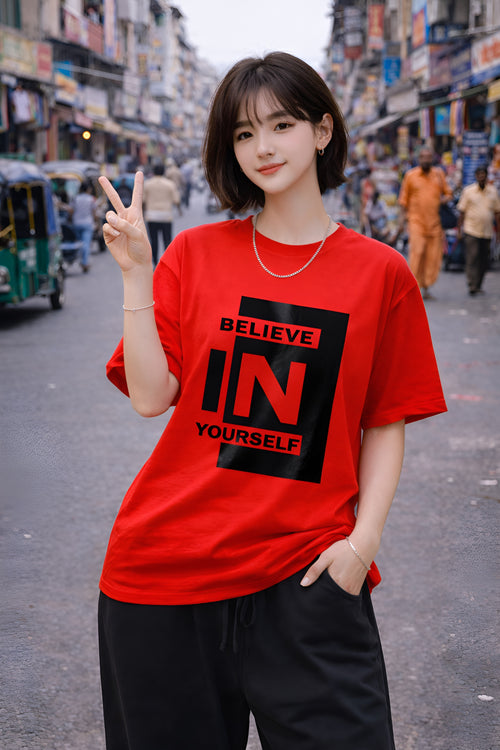 Unisex Oversized Typography T-Shirt